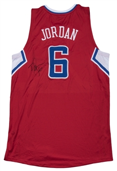 2013 DeAndre Jordan Game Used & Signed Los Angeles Clippers Road Jersey (Player LOA & JSA)